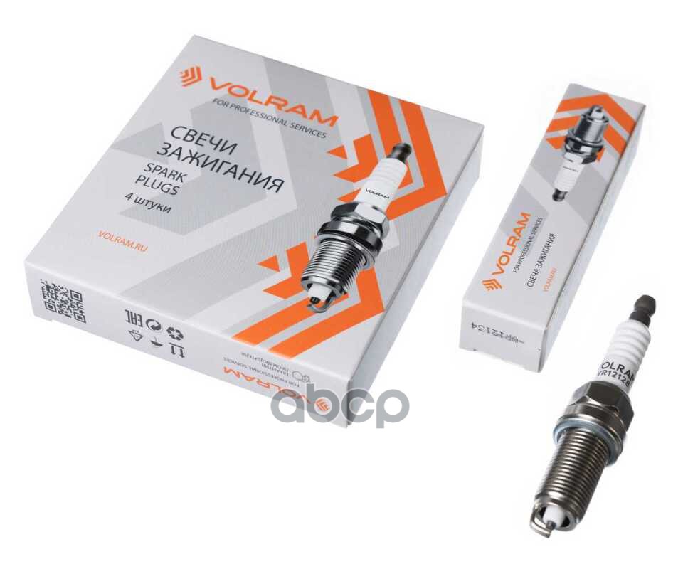 Свеча зажигания CITROEN C2, C3 1.6 03-/C4 1.6 16V -11, PEUGEOT 307 1.6 16V -09 VOLRAM арт. VR12128