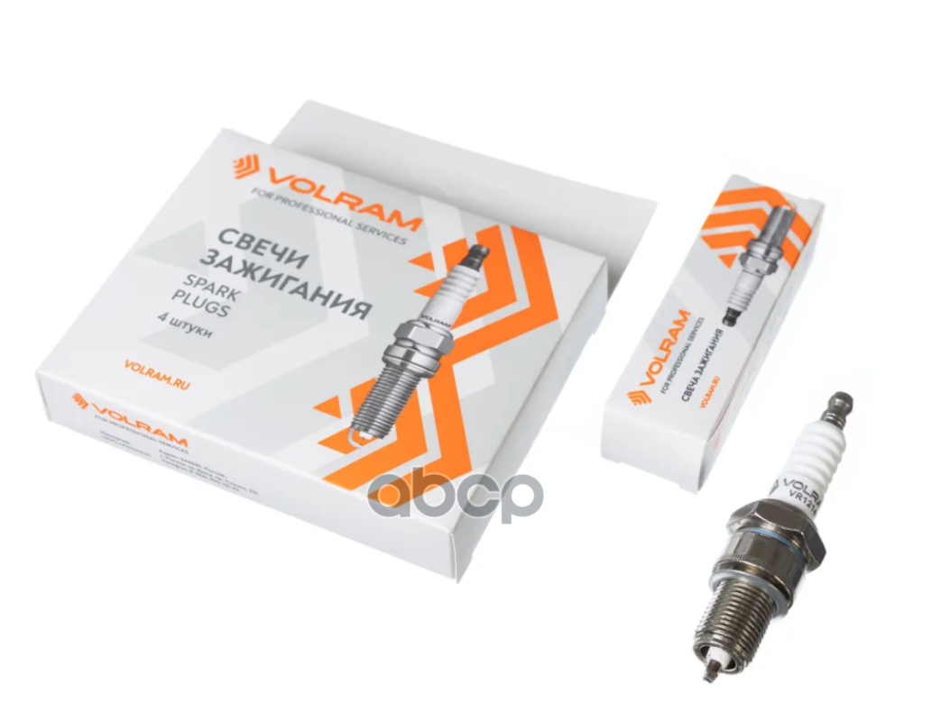 Свеча зажигания А14ДВР (0,7) ГАЗЕЛЬ 3302, 2705, СОБОЛЬ, УАЗ 3151, 3741, 3962, (дв. ЗМЗ-405, 406, 409 VOLRAM арт. VR12144