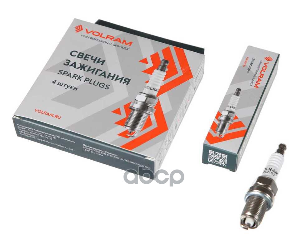Свеча зажигания PEUGEOT 205 1.4, 1.6 87-98/405 1.6 87-92, RENAULT CLIO 1.2, 1.4 90-98 VOLRAM арт. VR12162