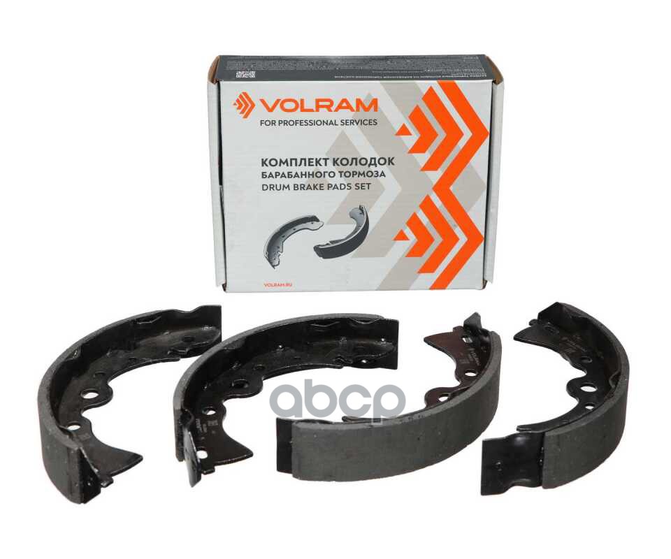 Колодки задние NISSAN ALMERA B10 (06-), барабанный тормоз, 203x36, к-т 4 шт VOLRAM арт. VR26736