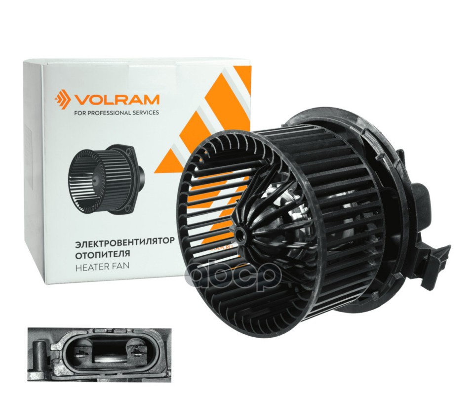 Вентилятор отопителя LADA LARGUS (12-), RENAULT LOGAN I (04-), NISSAN ALMERA (12-), БЕЗ КОНД. VOLRAM арт. VR28143