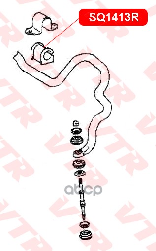 ВТУЛКА СТАБИЛИЗАТОРА CH TIGGO VTR арт. SQ1413R
