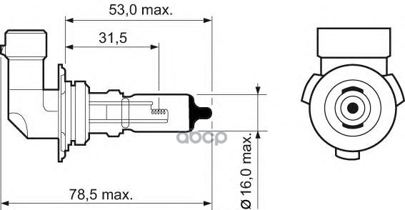 Лампа Авт. Blue Eff.  Hb4 12V 51W P22d Valeo арт. 032529