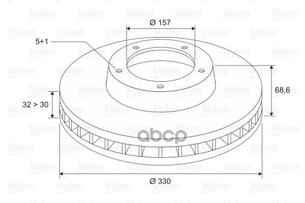 Диск Тормозной | Прав | Valeo арт. 197253