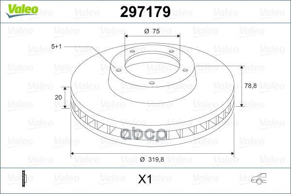 Диск Тормозной Valeo арт. 297179
