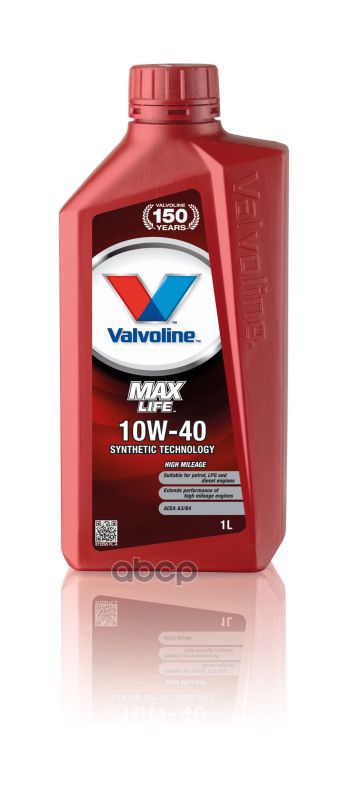 Valvoline Масло Моторное Maxlife 10W40 1Л