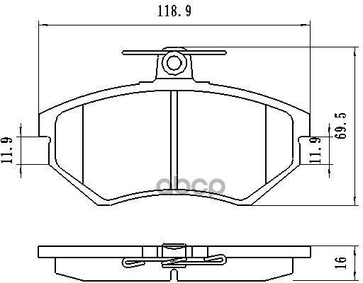 Колодки Тормозные Дисковые Перед WINKOD арт. W0113BP