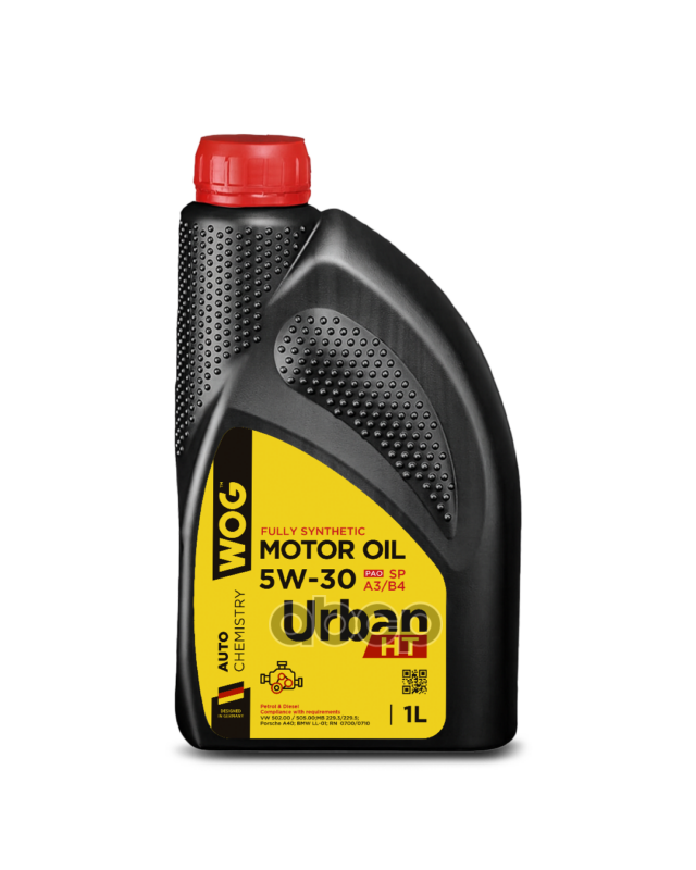WOG Масло моторное синтетическое URBAN HT PAO 5W30 SP, A3/B4 1л