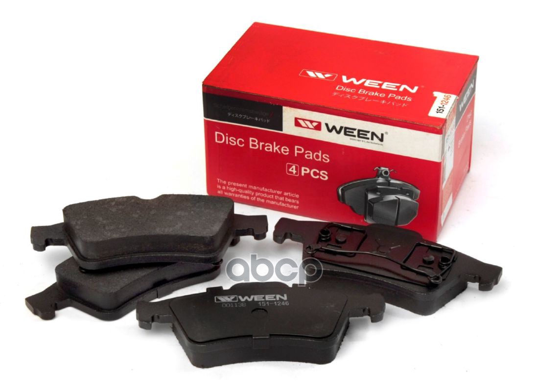 Тормозные Колодки Дисковые Задние Renault Latitude, Espace Iv, Laguna Ii, Megane Ii, Ween 151-1246 Ween арт. 151-1246
