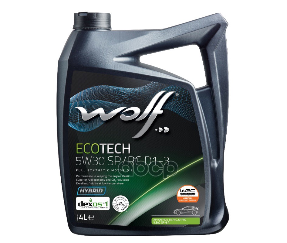 Wolf Масло моторное синтетическое ECOTECH 5W30 SP/RC, D1-3 4л
