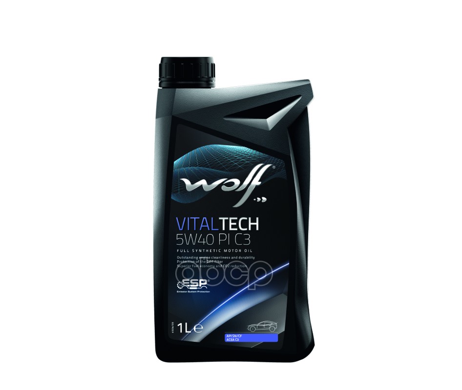 Wolf Масло моторное синтетическое VITALTECH PI 5W40 SN/CF, C3 1л