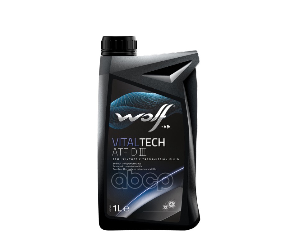 Масло трансмиссионное полусинтетическое VITALTECH ATF DIII 1л Wolf арт. 8305306