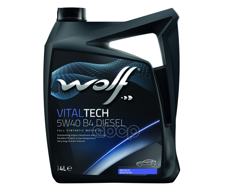 Wolf Масло моторное синтетическое VITALTECH Diesel 5W40 SN/CF, A3/B4 4л
