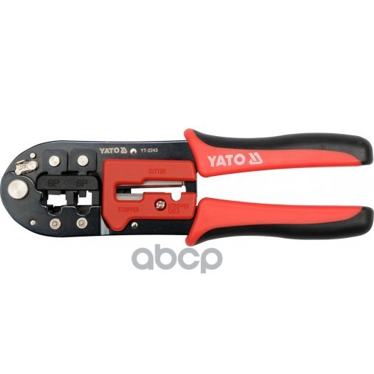 Клещи Для Обжима И Зачистки Проводов, Cat.5, Rj11, Rj45 YATO арт. YT-2243