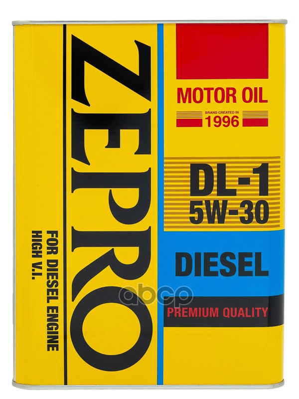ZEPRO Масло моторное ZEPRO DIESEL DL-1 ACEA C2-08 5W-30 4л 2156-004-0