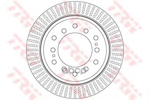 Диск тормозной задний TOYOTA LC Prado J150 /Vent D=312mm ZF Russia DF6342 ZFR ZF Russia арт. DF6342 ZFR