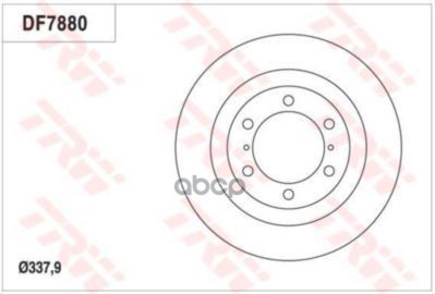 Диск тормозной передний LAND CRUISER PRADO (J150) 10- ZF Russia арт. df7880szfr