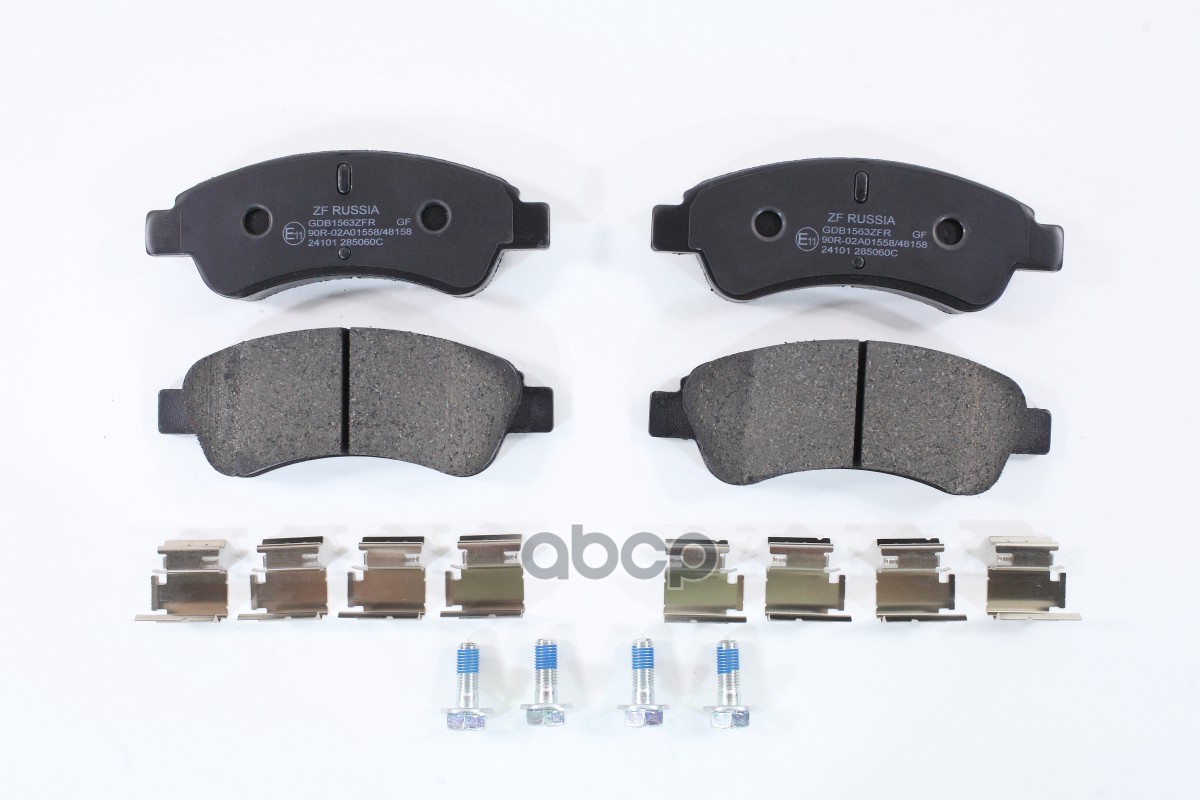 Колодки тормозные  дисковые задние CITROEN: BERLINGO (B9),  1.6 HDi 75 16V, BERLINGO / BERLINGO FIRS ZF Russia арт. GDB1563ZFR