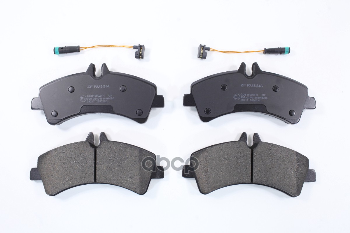 Колодки тормозные дисковые задние MB: SPRINTER 4,6-t Box (906), 411 CDI (906.653, 906.6 ZF Russia арт. GDB1699ZFR