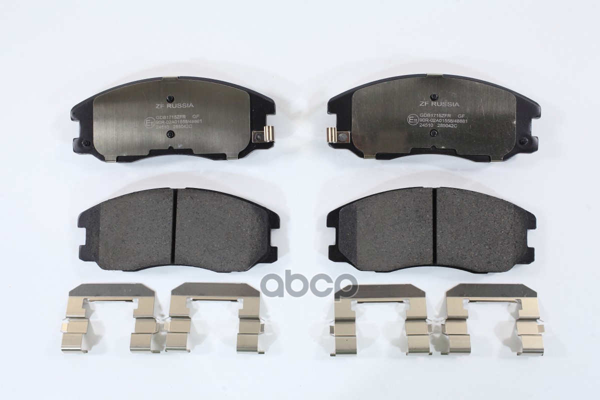 Колодки тормозные дисковые передние CHEVROLET: CAPTIVA (C100, C140), 2.0 D, 2.0 D 4WD, 2.2 D, 2 ZF Russia арт. GDB1715ZFR