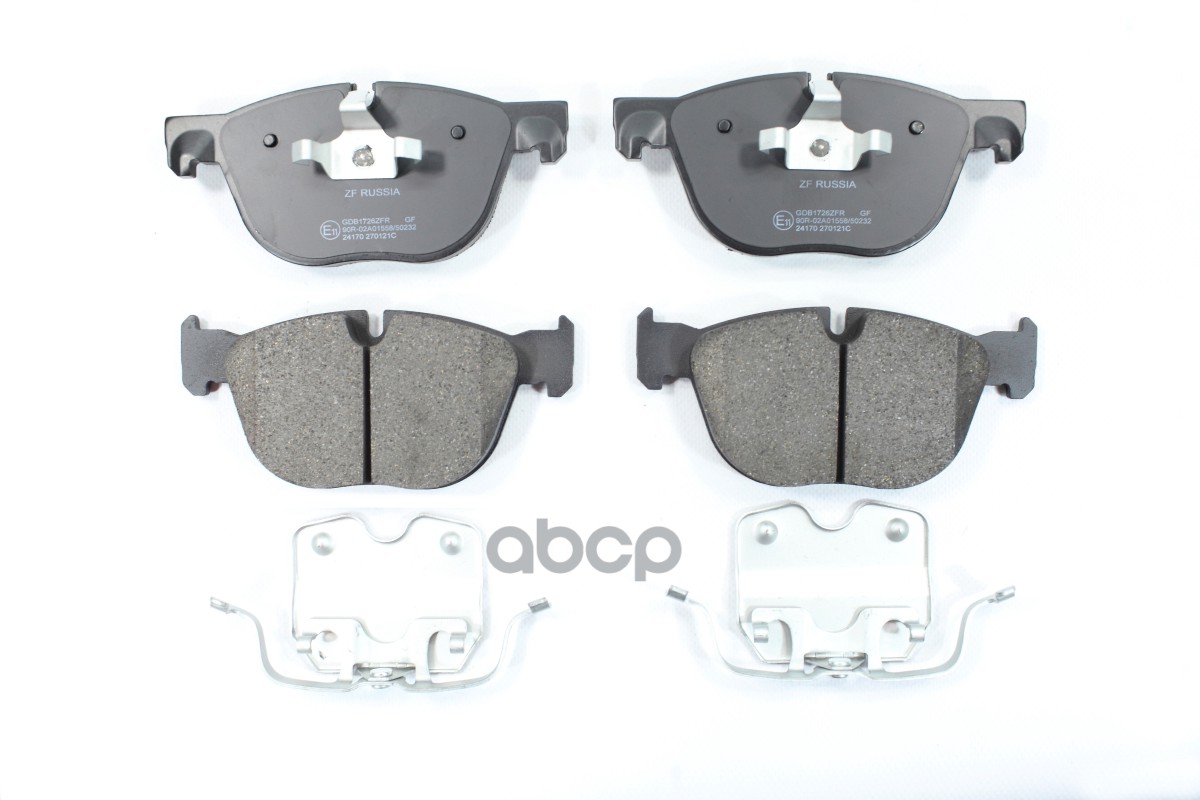 Колодки тормозные передние BMW X5 07-  X6 08- ZF Russia арт. gdb1726zfr