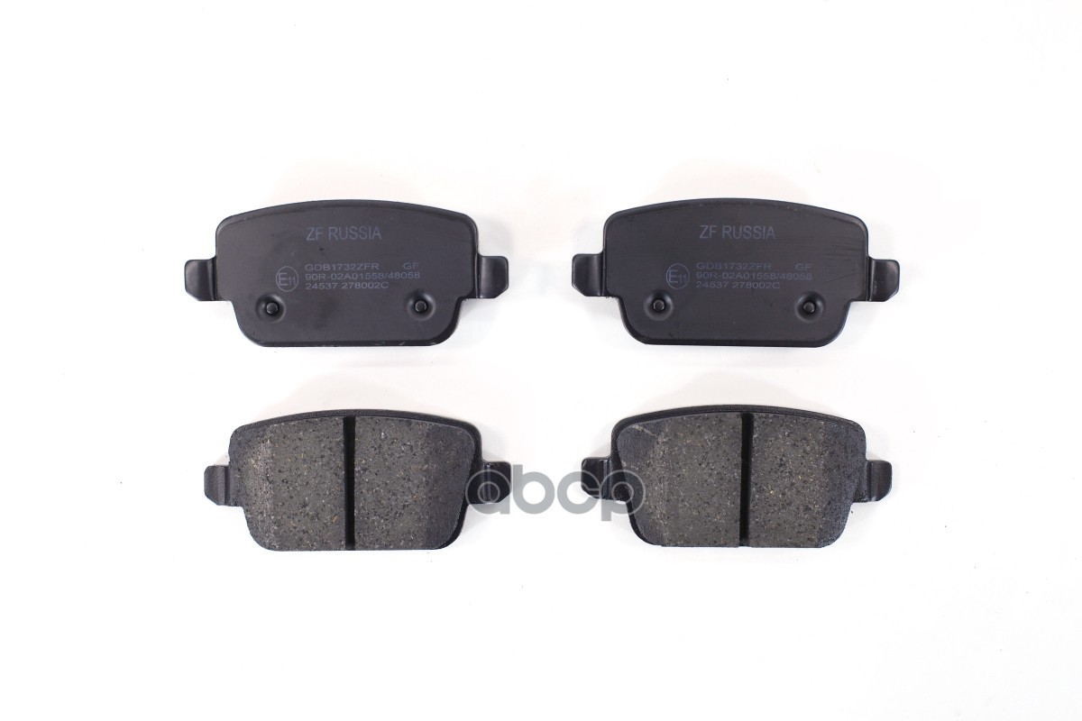 Колодки тормозные дисковые(аналог TRW GDB1732) GDB1732ZFR ZF Russia арт. GDB1732ZFR