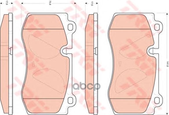 Колодки тормозные дисковые передние MERCEDES W221/W211/C219/C216/R230 ZF Russia арт. GDB1733ZFR