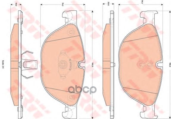 Колодки тормозные дисковые(аналог TRW GDB1838) GDB1838ZFR ZF Russia арт. GDB1838ZFR