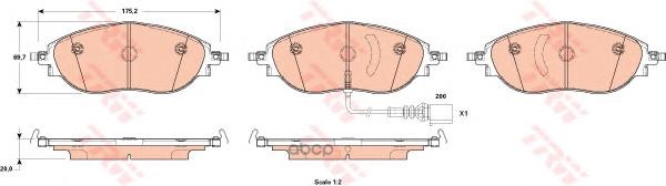 Колодки тормозные дисковые передние SKODA: OCTAVIA III (5E3, NL3, NR3), 1.6 TDI, OCTAVIA III Combi ZF Russia арт. GDB1918ZFR