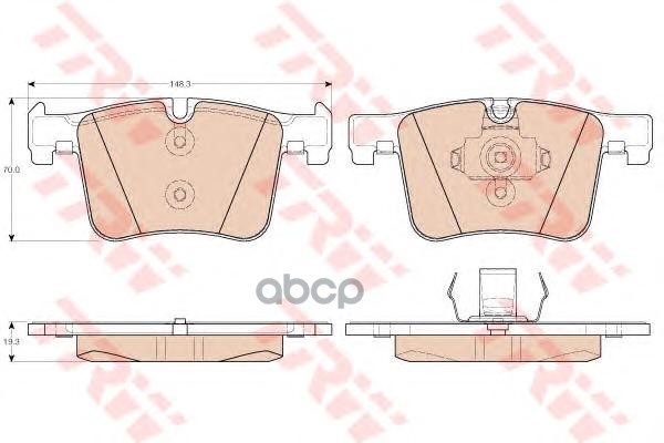Колодки тормозные  дисковые передние BMW 1 F20/3 F30/X3 F25 10- ZF Russia арт. GDB1942ZFR
