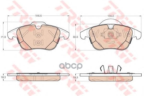 Колодки тормозные  дисковые передние FORD GALAXY/MONDEO/S-MAX 11- ZF Russia арт. GDB1960ZFR
