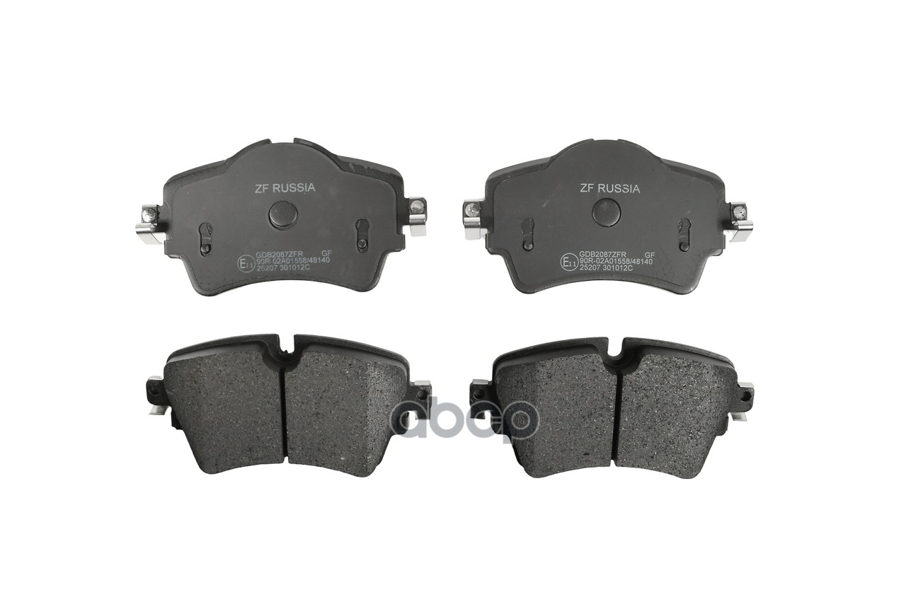 Колодки тормозные дисковые BMW 1 (F52), 2 Active Tourer (F45), 2 Active Tourer Van (F45), 2 Gran Tou ZF Russia арт. GDB2087ZFR