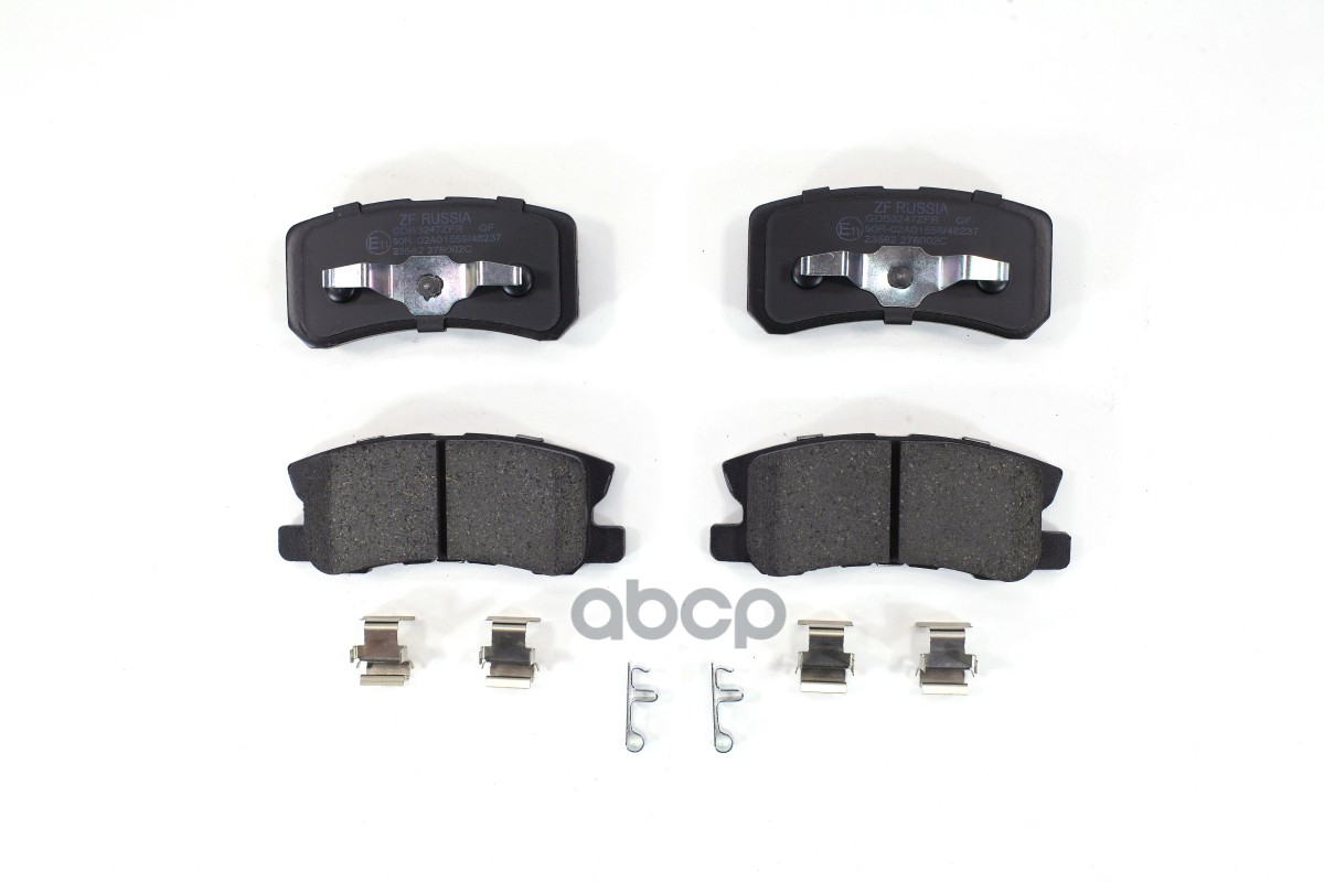 Колодки тормозные задние дисковые MITSUBISHI PAJERO 00> ZF Russia арт. gdb3247zfr