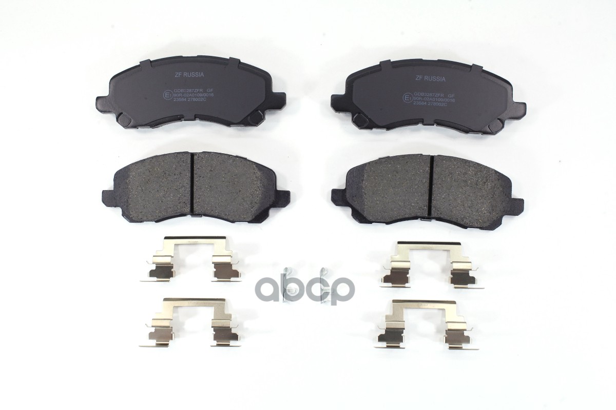 Колодки тормозные передние MITSUBISHI LANCER / GALANT 00>/ OUTLANDER (CU) ZF Russia арт. gdb3287zfr