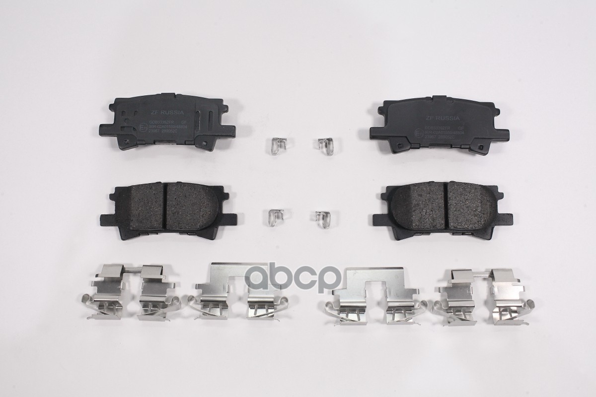 Колодки тормозные дисковые задние LEXUS: RX (U3), 300 (MCU35), 330 (MCU38), 330 AWD (MCU38), 35 ZF Russia арт. GDB3339ZFR