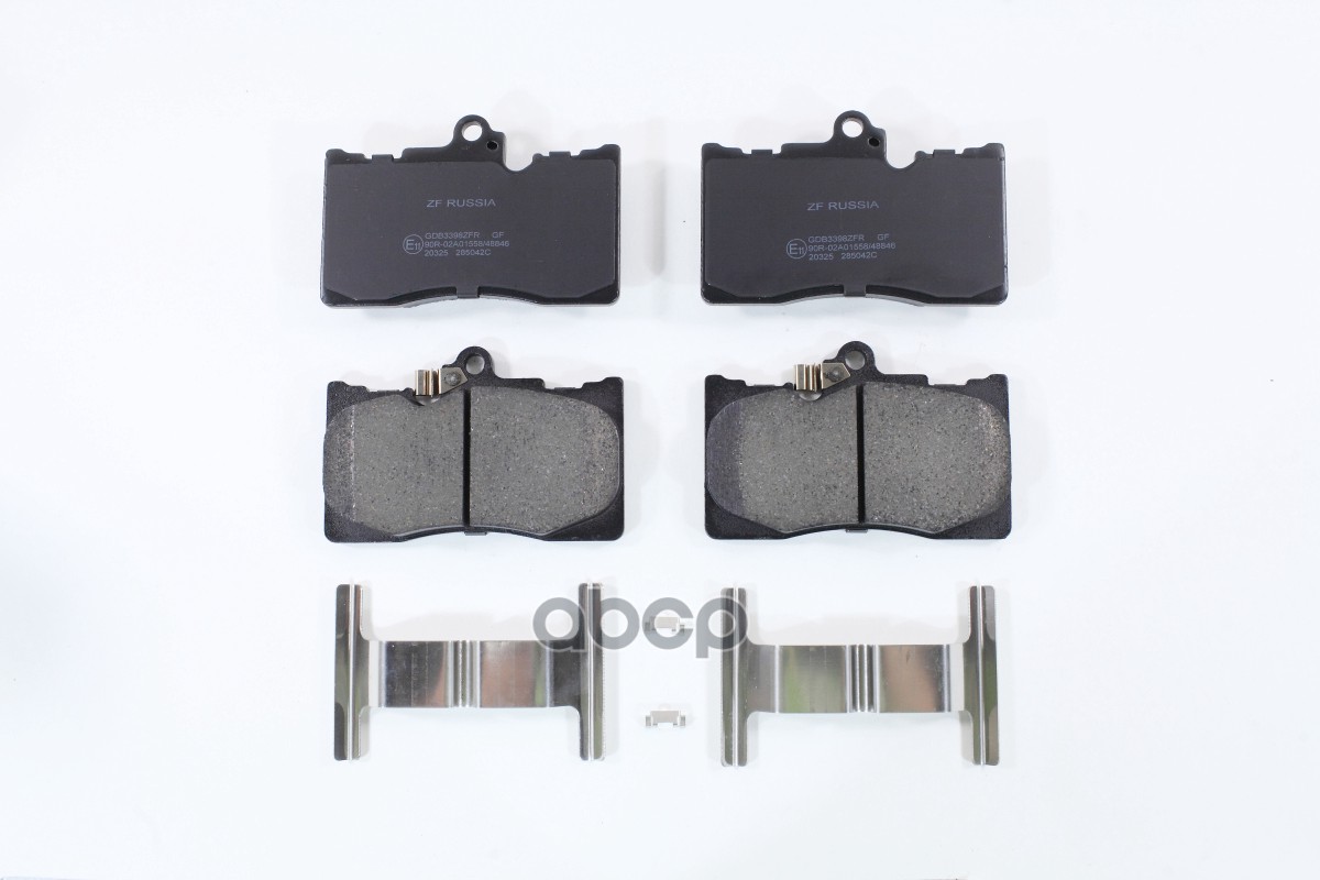 Колодки тормозные дисковые передние LEXUS: GS (L1), 200t (ARL10), 250 (GRL11), 300h (AWL10), 35 ZF Russia арт. GDB3398ZFR