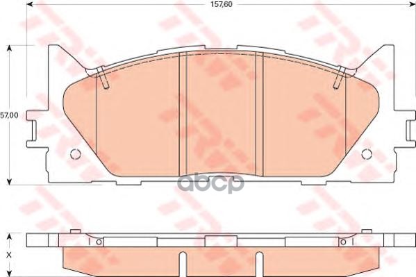 Колодки тормозные дисковые передние TOYOTA CAMRY V40 06-/V50 11-/LEXUS ES 240/350 06- ZF Russia арт. GDB3429ZFR