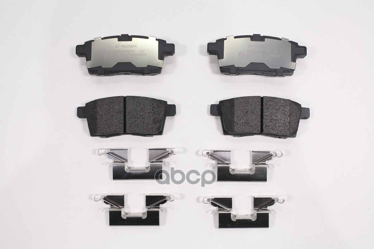 Колодки тормозные дисковые задние MAZDA: CX-7 (ER), 2.2 MZR-CD AWD, 2.3 AWD, 2.3 DISi, 2.3 MZR ZF Russia арт. GDB3472ZFR