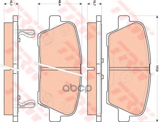 Колодки тормозные дисковые(аналог TRW GDB3499) GDB3499ZFR ZF Russia арт. GDB3499ZFR