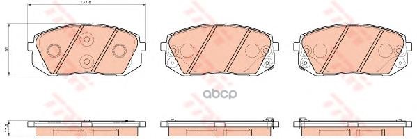 Колодки тормозные дисковые(аналог TRW GDB3530) GDB3530ZFR ZF Russia арт. GDB3530ZFR