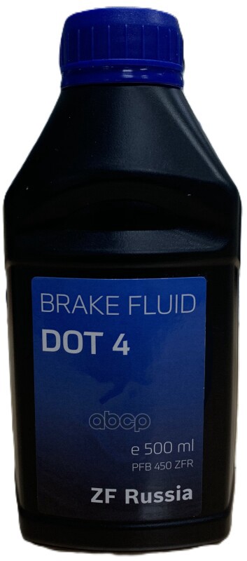 Тормозная жидкость DOT4 0.5л ZF Russia арт. pfb450zfr