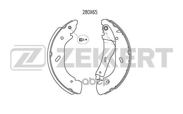 Колодки торм. бараб. задн. Ford Transit VI 00-  LDV Maxus 05- Zekkert арт. bk-4009