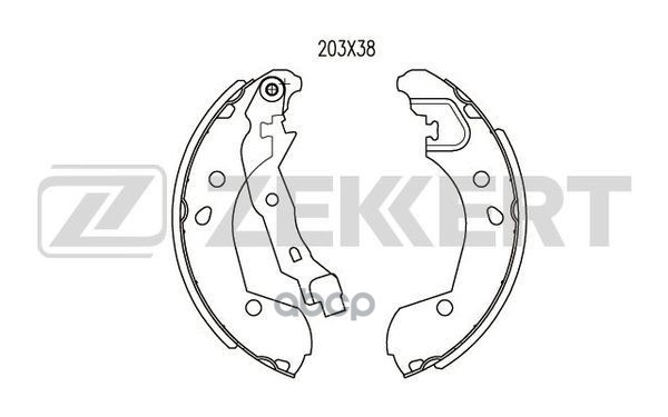 Колодки торм. бараб. задн. Lada Vesta 15-  Nissan Micra (K12) 03-  Note (E11 NE11) 05-  Renault Clio Zekkert арт. bk-4026