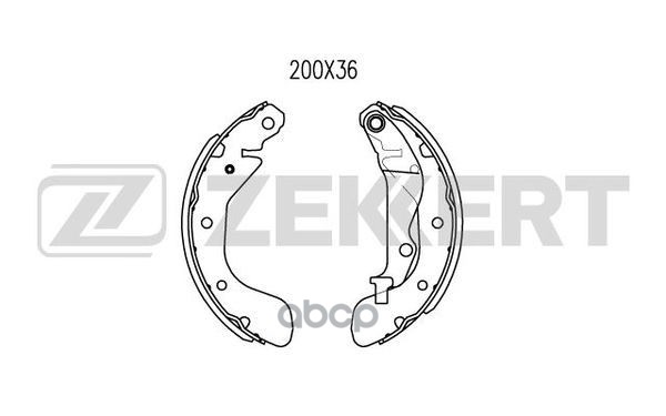 Колодки торм. бараб. задн. Chevrolet Aveo (T200  T250  T255  T300) 03-  Spark (M300) 10-  Daewoo Kal Zekkert арт. bk-4028