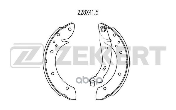 Колодки торм. бараб. задн. Citroen Berlingo I-II 08-  Xsara Picasso 99-  Peugeot 405 I-II 88-  Partn Zekkert арт. bk-4069