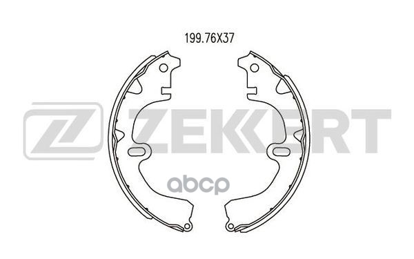 Колодки торм. бараб. задн. Toyota Camry (V10 V20) 82-  Carina (T150 T170) 83-  Carina E (T190) 92- Zekkert арт. bk-4457