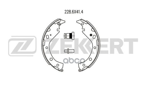 Колодки торм. бараб. задн. Toyota Rav 4 (A20) 00- Zekkert арт. bk-4463