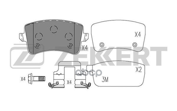 РљРѕР»РѕРґРєРё С‚РѕСЂРј. РґРёСЃРє. Р·Р°РґРЅ. Audi A4 07-  A5 07-  Q5 08- Zekkert арт. bs-1575
