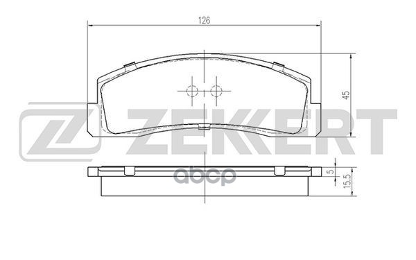 Колодки торм. диск. передн. Lada Nadeschda (2120) 97-  Niva (2121 2131) 76- Zekkert арт. bs-2068