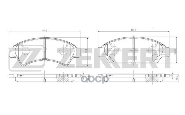 Колодки торм. диск. передн. Toyota Camry (V10) 91- Zekkert арт. bs-2087